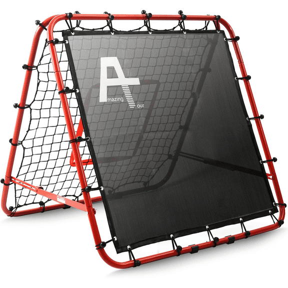 Portable Double-Sided Rebounder Net for Soccer, Baseball, Lacrosse Training
