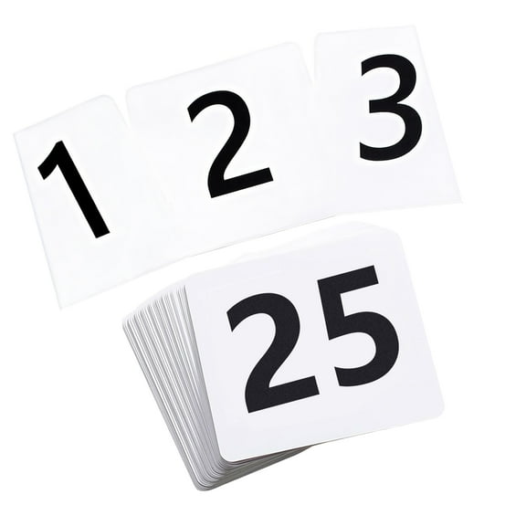 Seating Number Cards for Weddings Meetings and Classrooms Paper Double Sided Numbered Seats Cards Table Accessories