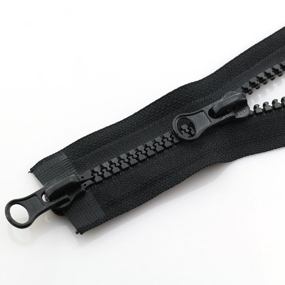Portable Double Slider Plastic Teeth Zipper #5 Jacket Long Zips Resin ...