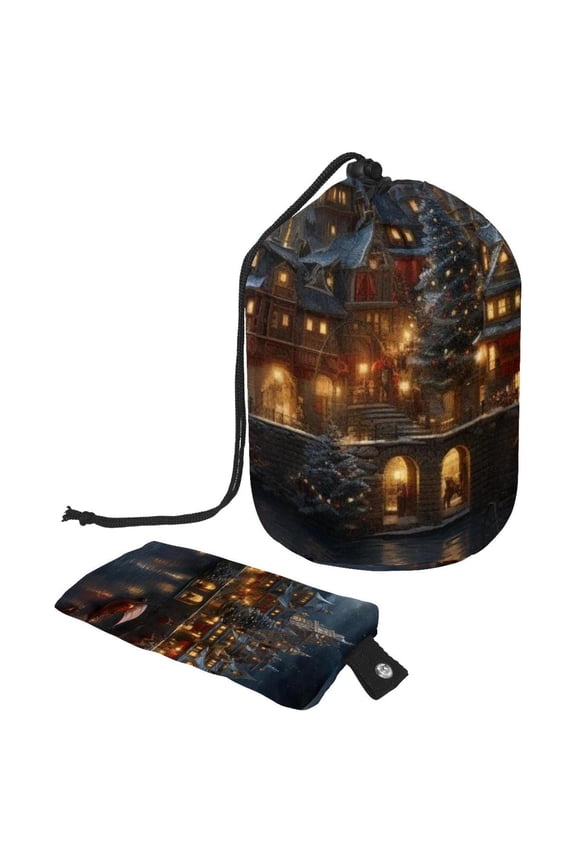 Portable Drawstring Foldable Travel Wash Bag Laundry Bag Shower Bags