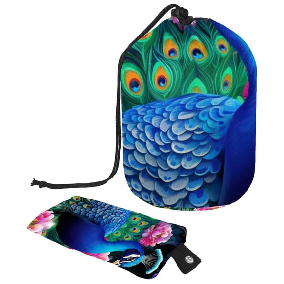 Portable Drawstring Mesh Laundry Bag Set - Shower Bags, Wash Bag, Foldable Travel Organizer