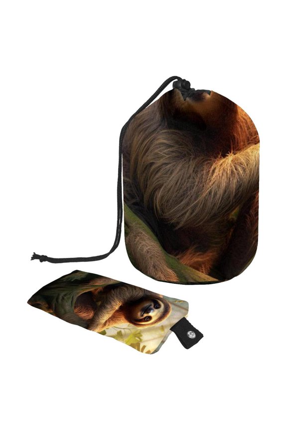 Portable Drawstring Mesh Shower Bags Laundry Bag Foldable Travel Organizer