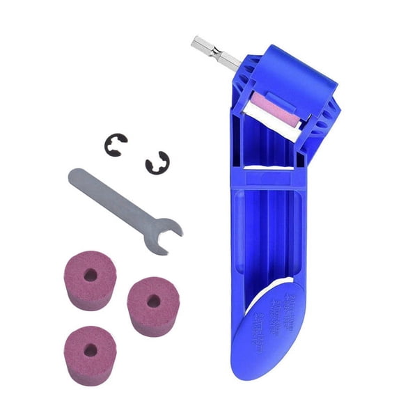 Portable Drill Bit Sharpening Diamond Corundum Grinding Wheel Power Sharpener(blue+purpul)(5pcs)