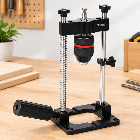 Portable Drill Guide for Straight Holes, Compatible with 3/8 and 1/2 Cordless Drills