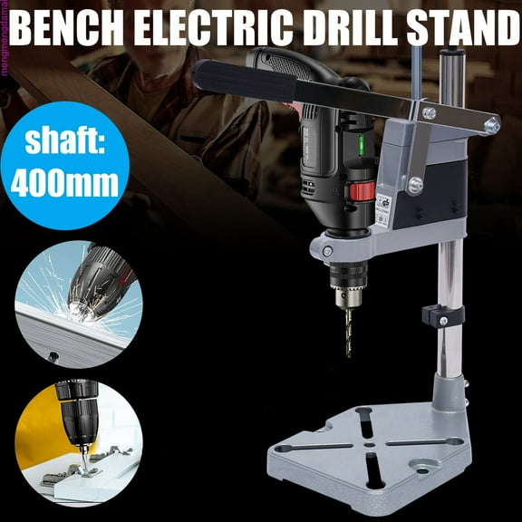 Portable Drill Press Stand for Hand Drill Dual-Hole Electric Adjustable Electric Drill Press Stand
