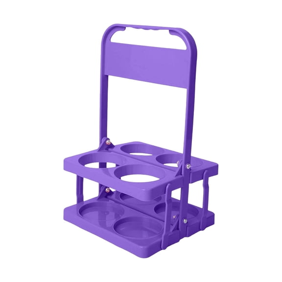 Portable Drink Carrier for Cups, Foldable Plastic Cup Holder, Reusable Cup Holder Carrier with Handle, Drink Delivery Carrier