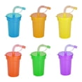 thumbnail image 1 of Portable Drink Cups, Stackable Outdoor Travel Cups, Party Drink Cups with Straw, Lid, Dishwasher Safe Water Cups for Picnic, Work, 1 of 8