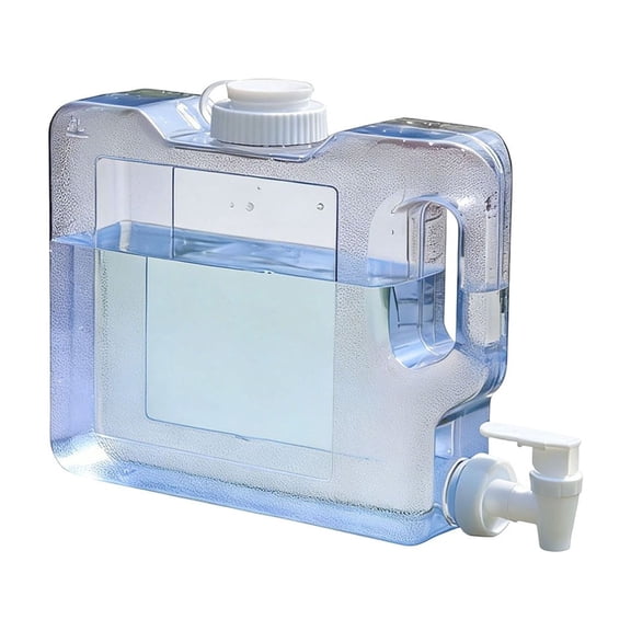 Portable Drink Dispenser with Spout | 3L/0.8 Gallon Large Capacity Beverage Container | Sturdy Plastic for Parties, Picnics & Daily Use | Easy-Fill, Space-Saving Design Transparent