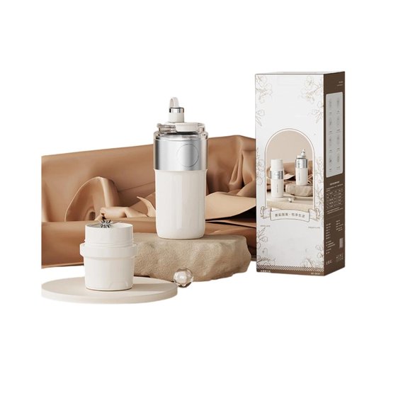 Portable Drink Juicer Cup with Carry Loop Lid for Commute Use