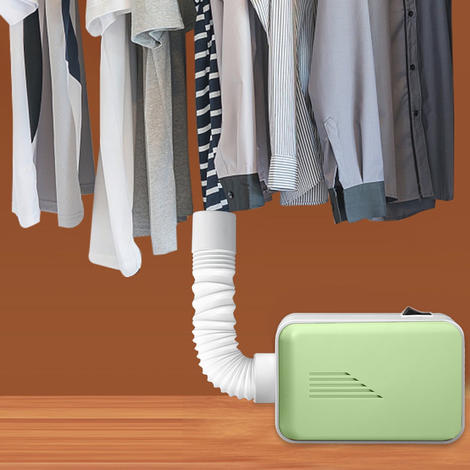 Portable Dryer 600W Household Shoe Clothes Small Compact ABS Hot Air Circulation Dehumidify Soft Drying for Family Apartment Hotel Travel Bedding