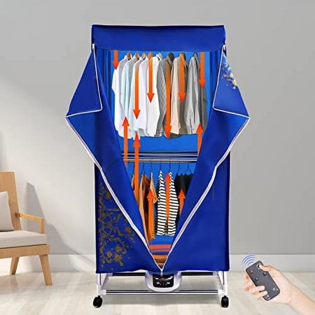 Portable Dryer,Clothes Dryer Travel Mini 1200-1500W Dryer Machine,66.14lbs Capacity Foldable 2-Tier Electric Portable Dryer Rack,Mini Dryer With Digital Automatic Timer For Apartment House RV