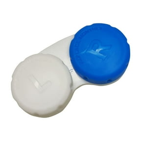 Portable Dual Contact Lens Case Box for Eye Care Storage, Travel Essential Contact Lens Container Set with Leak-proof Design for Home Organization #144A Dark Blue