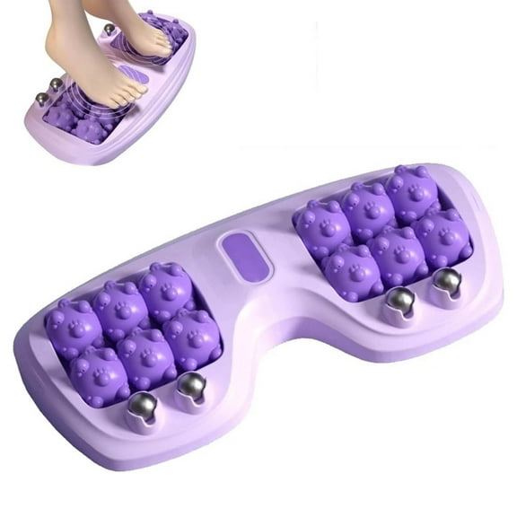 Portable Dual Foot Massage Roller, Foot Roller Massager Plantar for Feet Spa Acupressure Tool, Pedicure Massage Tools Plantar Fasciitis, Portable Reflexology Tool for Home and Office Use