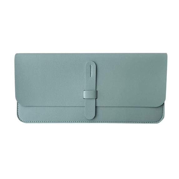 Portable Dustproof PU Leather Keypad Pouch Protective Case Storage Bag Wireless Keyboard Sleeve LIGHT BLUE