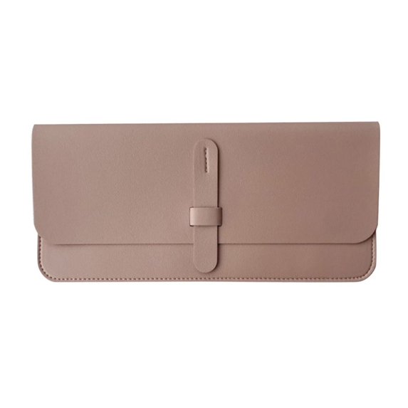 Portable Dustproof PU Leather Keypad Pouch Protective Case Storage Bag Wireless Keyboard Sleeve PINK