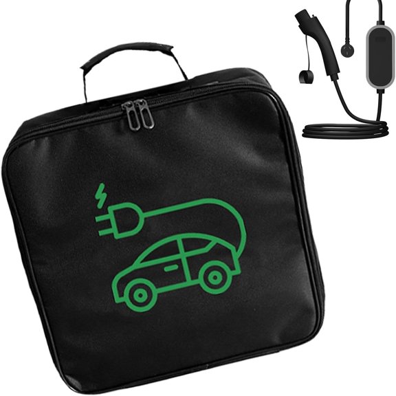 Portable EV Charger Storage Bag, Oxford Cloth Organizer For Charging Cables, Storage Case For Electric Cars RV Campers Home Outdoor Road Trips