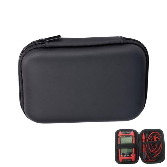Portable EVA Multimeter Storage Case, Shockproof Hard Shell Carry Bag with Mesh Pocket, Travel Electronics Organizer, Father's Day Gift