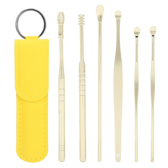 Portable Earwax Removal Cleaner Set U Shape Ear Spoon Spiral Ear Wax ...