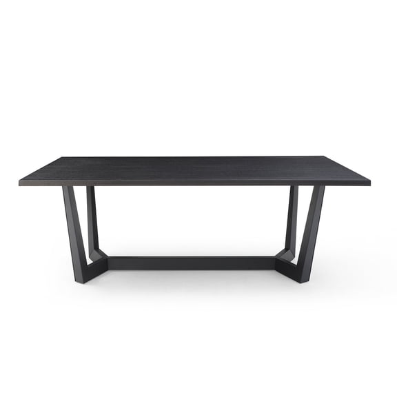 Portable & Easy to Maintain / Family Meetings / Square Black Dining Table