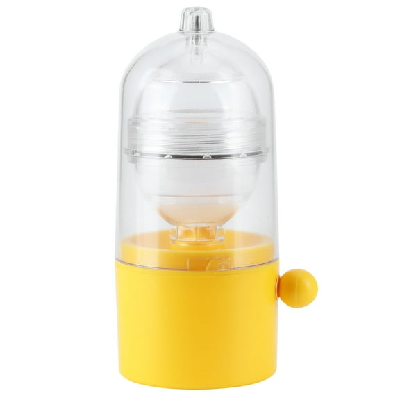Portable Egg Scrambler Shaker, Hand Powered Golden Egg Maker Egg Mixer for Small and Large Eggs, Hand-crank Manual Egg Shakers Children's DIY Kitchen Gadgets