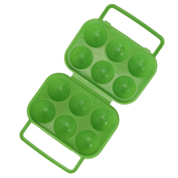 Portable Egg Storage: 6,Grid ABS Plastic Case, Secure, Perfect for Trips BBQs