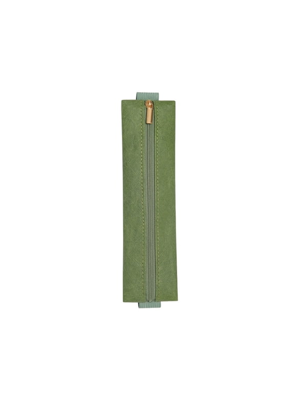 Portable Elastic Strap Pen Case, Slim Zipper Pouch for Notebooks and Planners, Study and Office Organizer with Clip, Travel-Friendly Accessory for Business Trips and Meetings