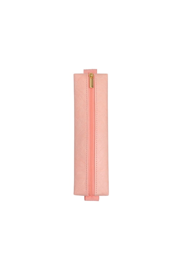 Portable Elastic Strap Pen Case, Slim Zipper Pouch for Notebooks and Planners, Study and Office Organizer with Clip, Travel-Friendly Accessory for Business Trips and Meetings
