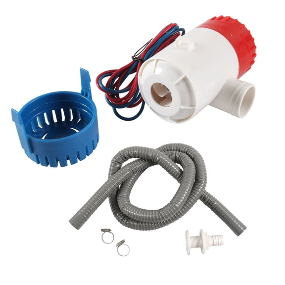 Portable Electric 12V Boat Bilge Water with Drainage Kit Compatible for Camping Marine Watercraft Water Activities