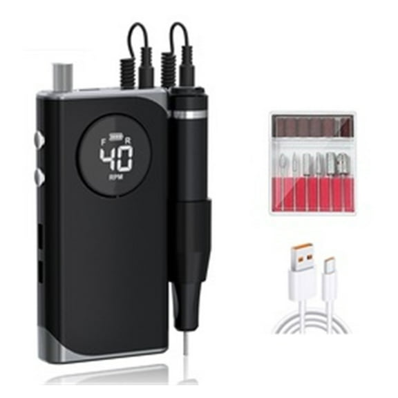 Portable Electric 40000RPM Rechargeable Nail File Beauty Salon Tool Manicure Machine Nail Polisher Drill