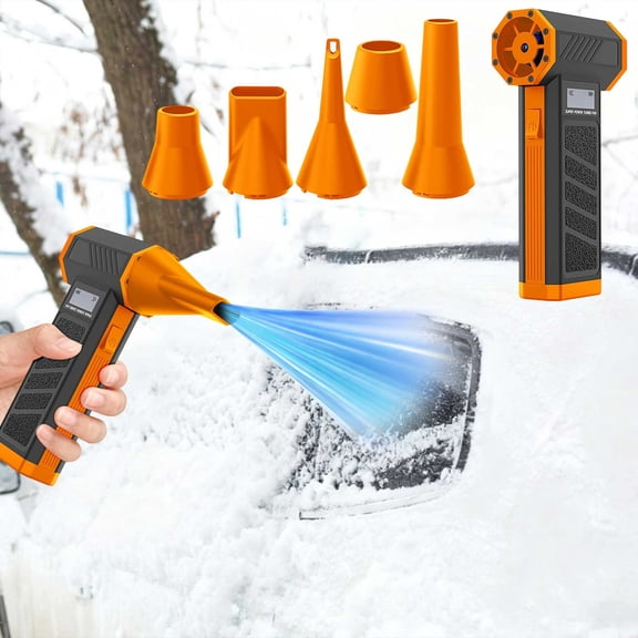 Portable Electric Air Duster, High Power Cordless Data Vac Blower with 5 Nozzles, Rechargeable Battery, for Computer Keyboard Cleaning, Car Interior, Electronics, Camera Lens, Home Office Use