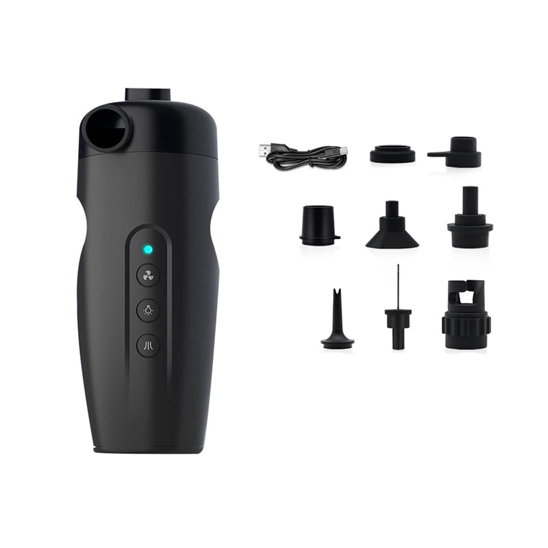 Portable Electric Air Pump for Inflatables, 20PSI Rechargeable Air Pump for Air Mattress Beds