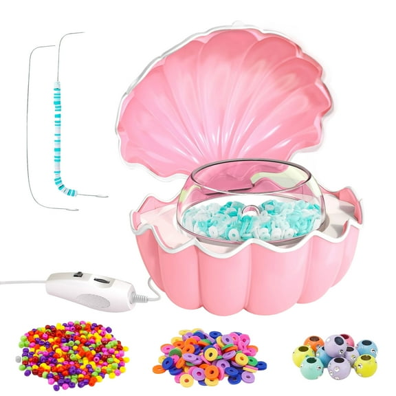 Portable Electric Beading Machine for Home Crafting, Multi-Function Bead Threader with Ergonomic Handle & LED Display