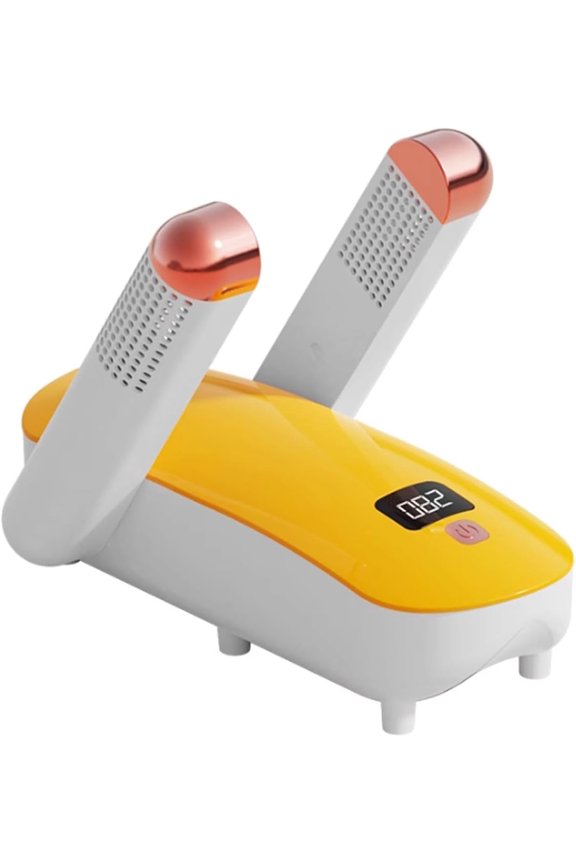 Portable Electric Boot Dryer with 120-Minute Timer, Telescopic Rack, and Heat Blower for Work Boots, Sneakers, and All Footwear