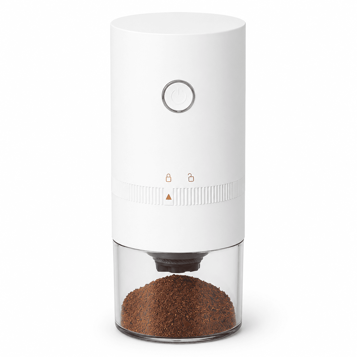 Portable Electric Coffee Grinder with 38 Adjustable Settings, USB Rechargeable Burr Mill with 1500mAh Battery, 304 Stainless Steel 25g Capacity Bean Grinder for Travel, Office and Camping