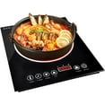 thumbnail image 1 of Portable Electric Cooktop, Single Burner Plug in Portable Induction Cooktop, Countertop Ceramic Stove Top with Power Levels and Overheat Protection, Child Safety Lock, Timer, 1800W 110V, 1 of 9
