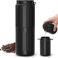 thumbnail image 1 of Portable Electric Espresso Machine,2 in 1 Travel Coffee Maker & Cordless/800mAh Rechargeable Coffee Bean Grinders for Max 20g Coffee Bean,with Insulated Mug for RV,Hiking,Camping,Office - Black, 1 of 6