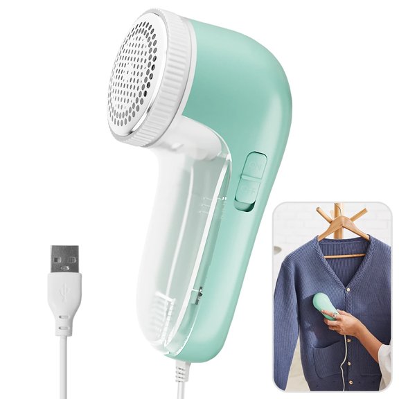 Portable Electric Fabric Lint Remover, Rechargeable Clothes Shaver, Fuzz & Pill Trimmer for Sweaters, Blankets & Furniture