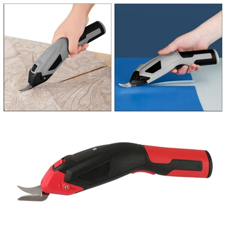 Portable Electric Fabric s USB Box Cutter for Leather Carpet Crafts Sewing Cloth Fabric Leather Red