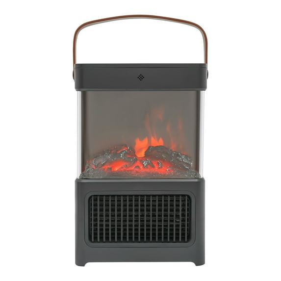Portable Electric Fireplace Heaters Electric Space Heater Fireplace with Realistic 3D Flame Effect 3 Heating Modes Adjustable Temperature 59℉~95℉,Timer 12 Hours with Led Display & Remote Control
