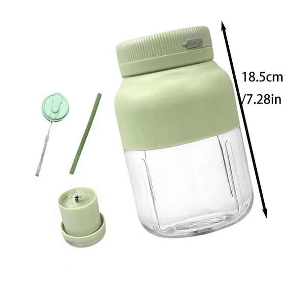 Portable Electric Fruit Juicer - Large Capacity USB Rechargeable Blender - Mini Juice Extractor for Orange Lemon Grapefruit - Home Kitchen Smoothie Maker