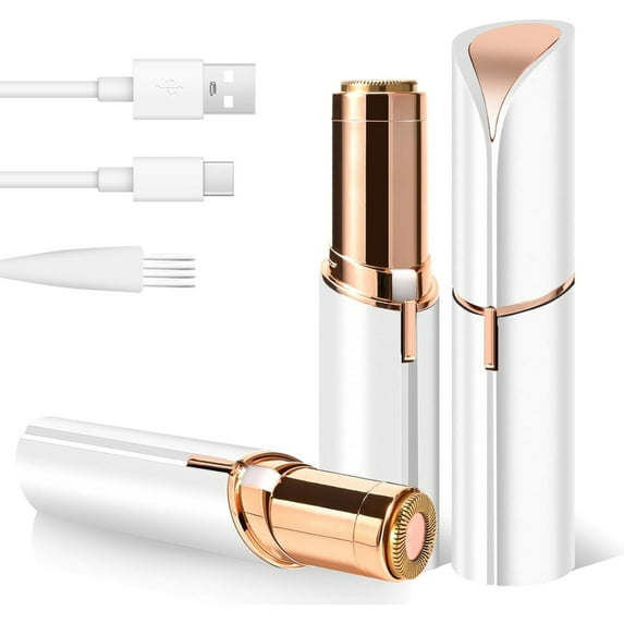 Portable Electric Hair Remover for Women - Painless, USB Rechargeable & Waterproof, Suitable for Facial and Body Hair Removal