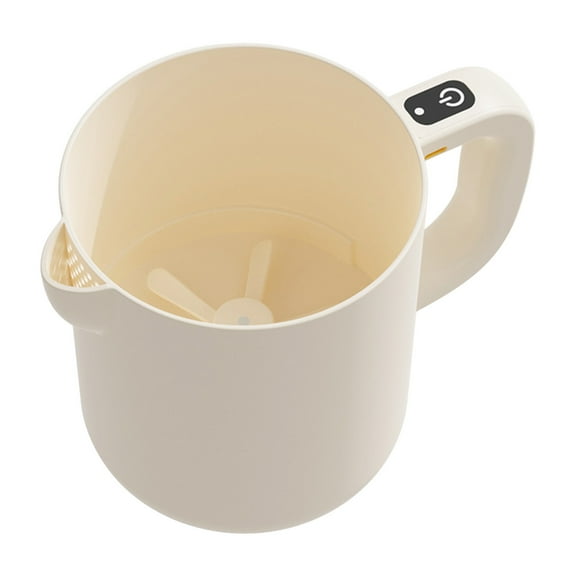 Portable Electric Hand Mixer with Auto-Clean Function for Baking and Cooking in Beige