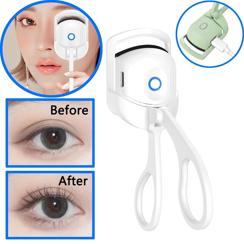 Portable Electric Heated Eyelash Curler Comb Long Lasting Eyelashes