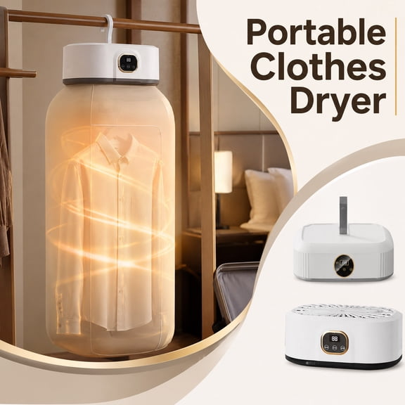 Portable Electric Heater Small Portable Heater for Clothes Drying Rack Quick Dry Laundry Dryer for Home Travel Camping 1 Piece