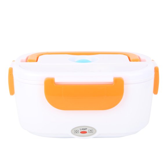 Portable Electric Heating Lunch Box Food Storage Container for Work Car Truck Home US Plug 100240V[orange]