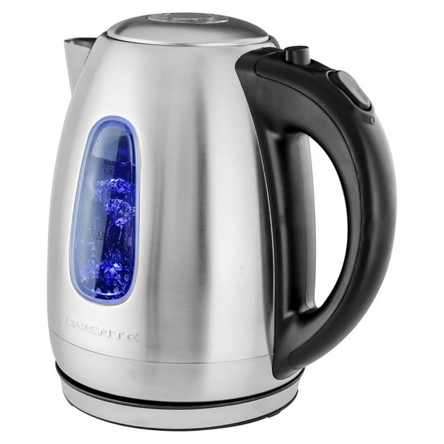 Portable Electric Hot Water Kettle 1.7 Liter Stainless Steel 1100 Watt