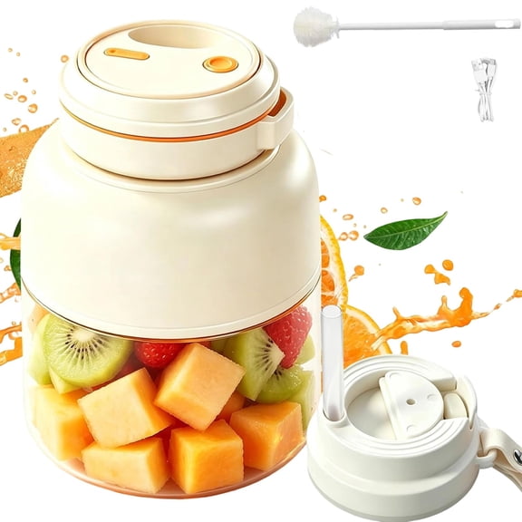 Portable Electric Juicer Cup Dual Capacity Cordless Blender