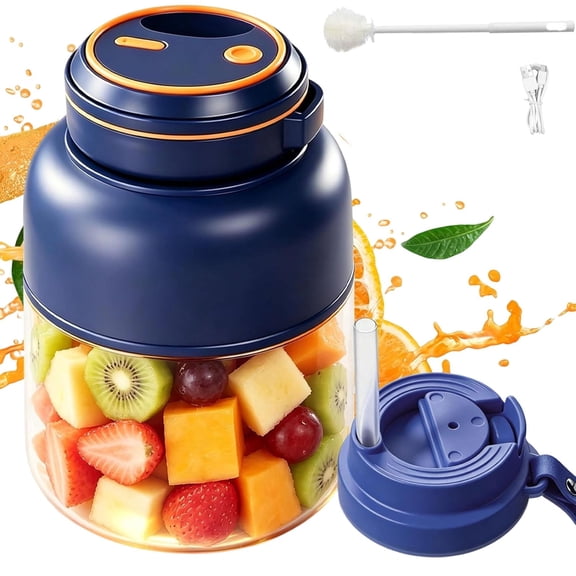 Portable Electric Juicer Cup Dual Capacity Cordless Blender