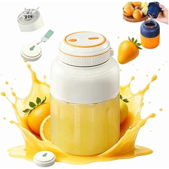 Portable Electric Juicer Cup, USB Rechargeable, 1300ml