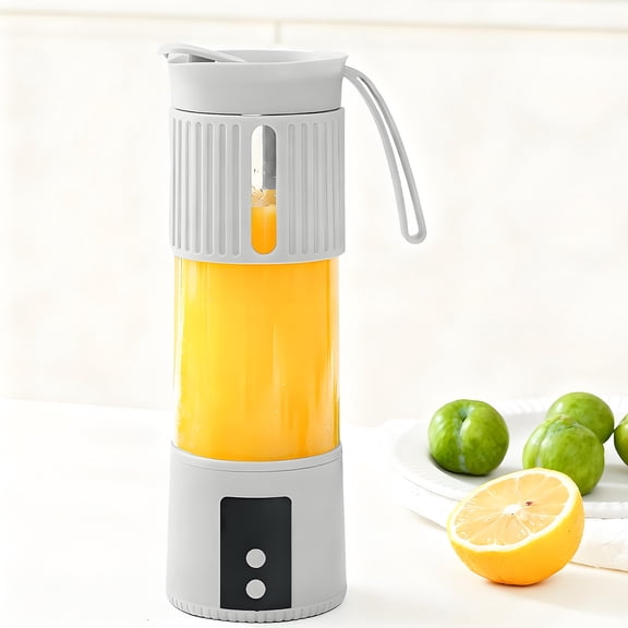 Portable Electric Juicer, Electric Juicer Blender, Fruit Juicer, Vegetable Juicer, Baby Food Grinder, Smoothie Maker, Kitchen Blender, Juicer Cup, 12-Blade Juicer